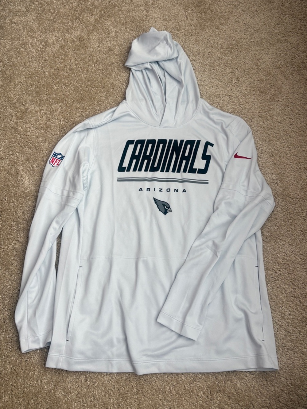 Nike Arizona Cardinals Light Gray long sleeve